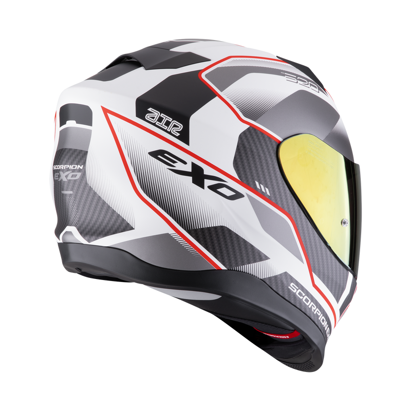 Casco SCORPION EXO-520 EVO Air Lena Matt White-Silver-Red