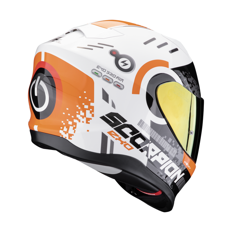 Casco SCORPION EXO-520 EVO Air Titan White-Orange