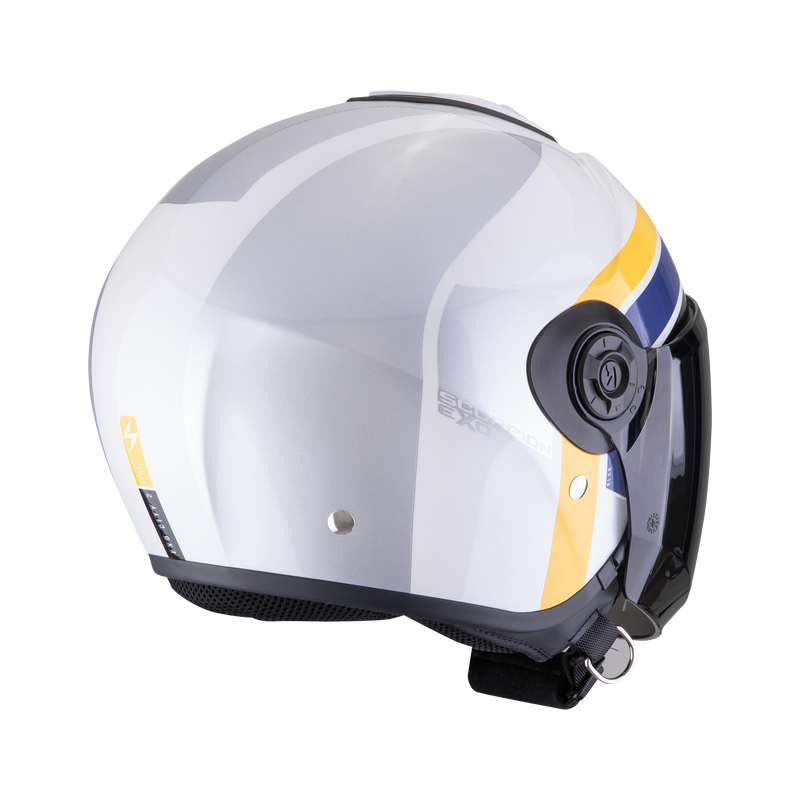 Casco SCORPION EXO-CITY II Blur White-Silver-Yellow