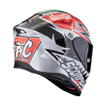 Casco SCORPION EXO-R1 EVO Air Zaccone Replica Silver-Black-Red