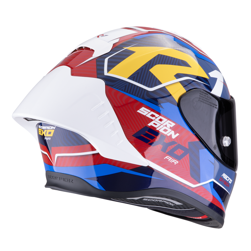 Casco SCORPION EXO-R1 EVO II Air Coup Black-Red-Yellow