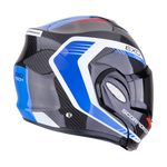 Casco SCORPION EXO-TECH EVO Carbon Cosy Black-Blue-Red