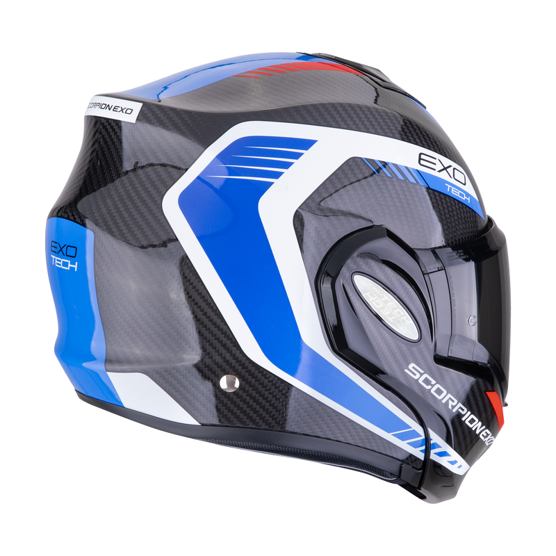 Casco SCORPION EXO-TECH EVO Carbon Cosy Black-Blue-Red