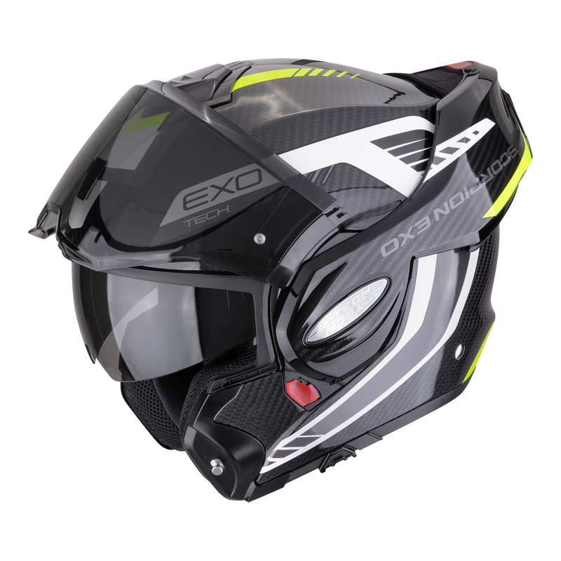 Casco SCORPION EXO-TECH EVO Carbon Cosy Black-Neon Yellow