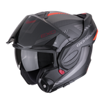 Casco SCORPION EXO-TECH EVO Carbon Cosy Matt Black-Red