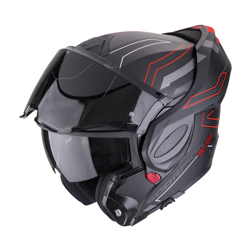 Casco SCORPION EXO-TECH EVO Conquer Matt Black-Red